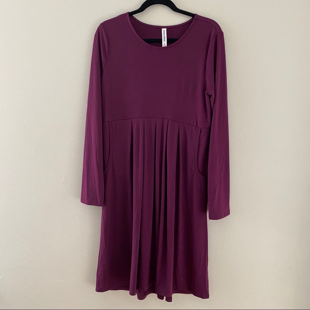 Zenana Premium | Long Sleeve Pocket Dress